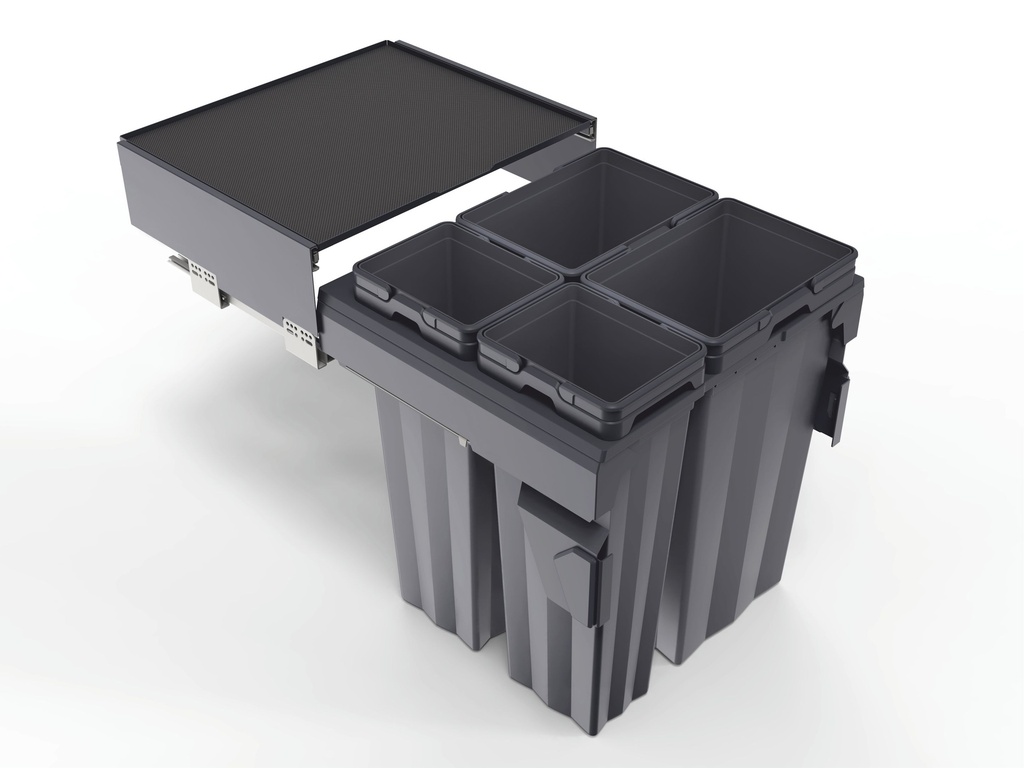 Euro Waste Bins System with Slide out Lid - PDB10
