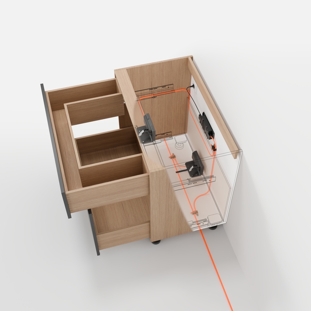 Blum Movento Back Hole Drilling Jig