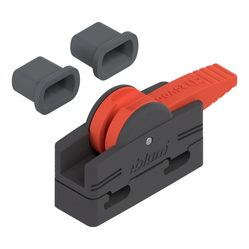 [Z10V100E] Blum SERVO-DRIVE connecting node (Set), tool-free assembly