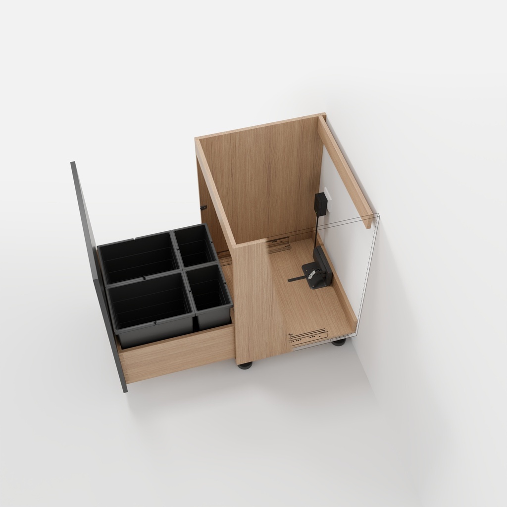 [560H3000B] Blum TANDEM 560H Full Extension Concealed Undermount Slide (300mm)