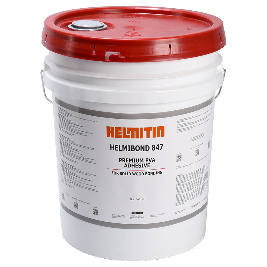 [847-1G] HELMIBOND 847 Premium White, Fast Setting, unextended, high strength PVA adhesive (1 Gallon)