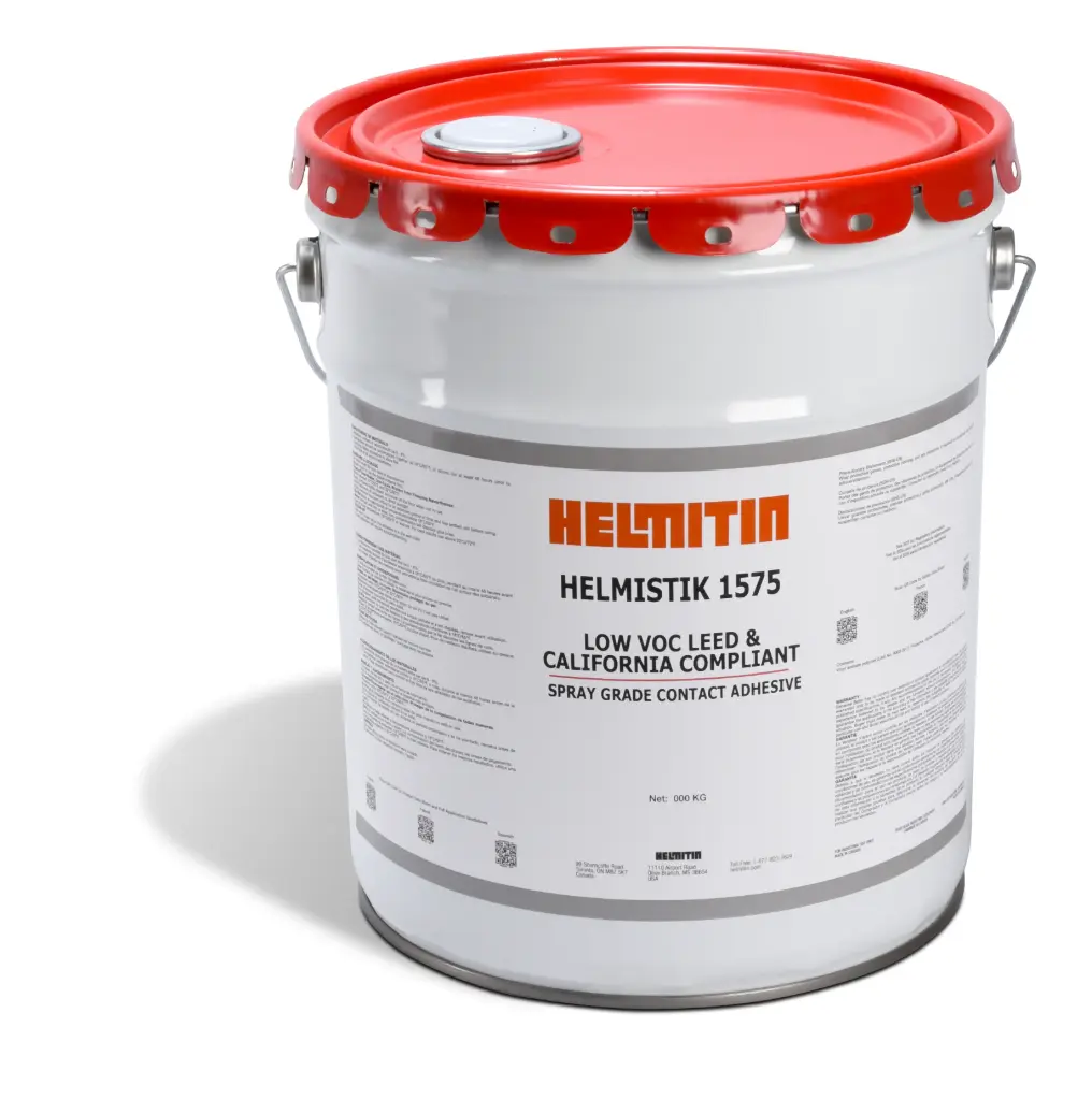[1575-5G] Helmitin 1575 Spray Grade Contact Cement, LEED, OTC, CALIFORNIA  COMPLIANT, 5 Gallon 