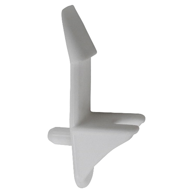 [PCAH07-WHT] Shelf Lock Clip for 5/8" Shelf (White)