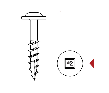 Round Washer Head Screws with Type 17 Point (1-1/2 in, Zinc Wax, Box of 5000)