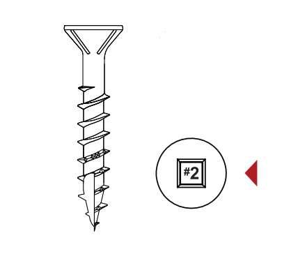 Flat head Screws with nibs Type 17 MAXX Point