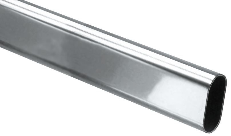 Oval Closet Rod - 30mm X 15mm (3 Meter Length)