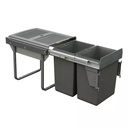 Bottom Mount Waste Bins System with Fixed Lid