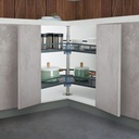 3/4 Lazy Susan - Grey Solid Base