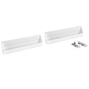 Molded Sink Front Tip-Out Trays with Soft Closing Hinges