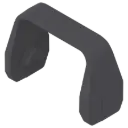 92° opening angle stop for 155° wide angle hinge